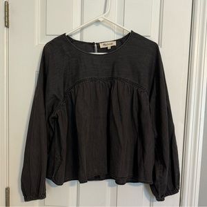 Madewell Denim swing shirt